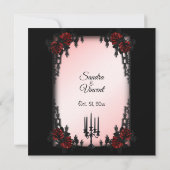 Französische Quarter Goth Hochzeit Einladung (Rückseite)