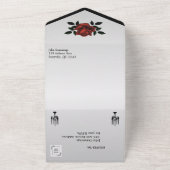 Französische Quarter Gothic Silver Wedding Einladu All In One Einladung (Außenbereich)