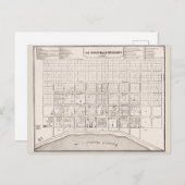 Französische Quarter MAP 1735 Postkarte (Vorne/Hinten)