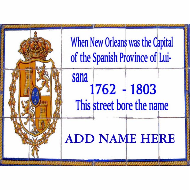 Französische Quarter Tile Murals, fügen Sie Text S Freistehende Fotoskulptur (Vorne)