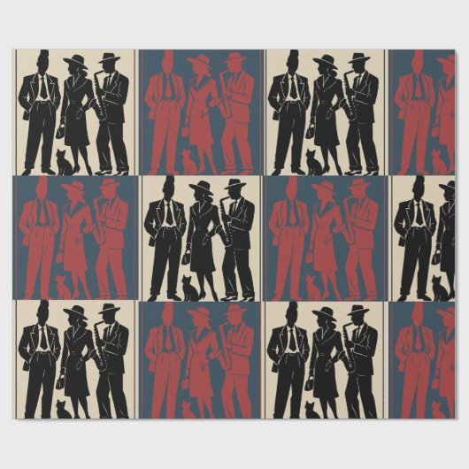 Französische Rebelle Geschenkpapier (Flach)