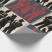 Französische Rebelle Geschenkpapier (Ecke)