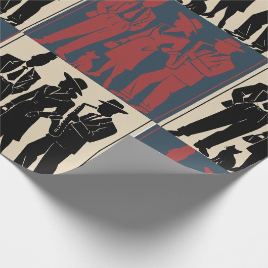 Französische Rebelle Geschenkpapier (Ecke)