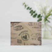 Französische Reisestempel Postkarte (Stehend Vorderseite)