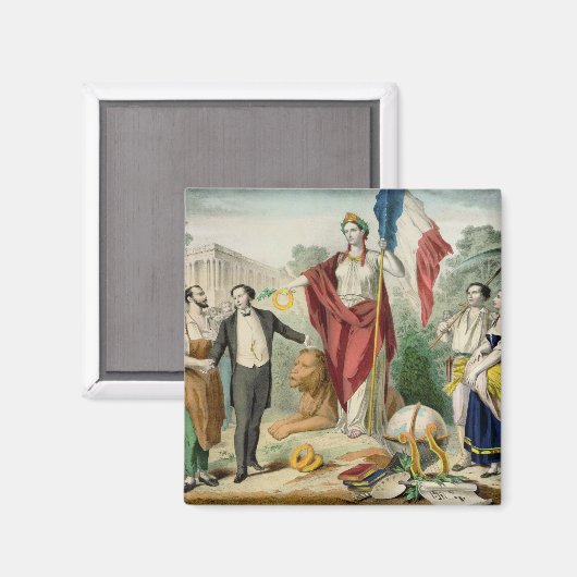 Französische Republik Magnet (Vorderseite/Rückseite)