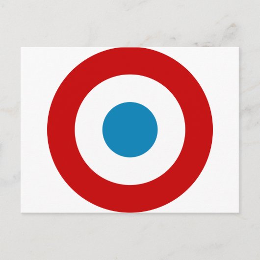 Französische Revolution Roundel France Cocarde Tri Postkarte (Vorderseite)
