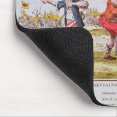 Französische Revolutionäre, die das carmagnole Mousepad (Ecke)