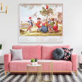 Französische Revolutionäre tanzen Carmagnole Leinwanddruck (Insitu (Wohnzimmer))