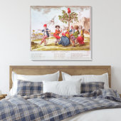Französische Revolutionäre tanzen Carmagnole Leinwanddruck (Insitu (Schlafzimmer))