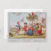 Französische Revolutionäre tanzen Carmagnole Postkarte (Vorne/Hinten)