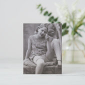 Französische Riske Dekos Foto Postkarte (Stehend Vorderseite)