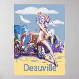 französische Riviera deauville Poster