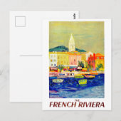 Französische Riviera, Frankreich, Malerei, Kunst,  Postkarte (Vorne/Hinten)