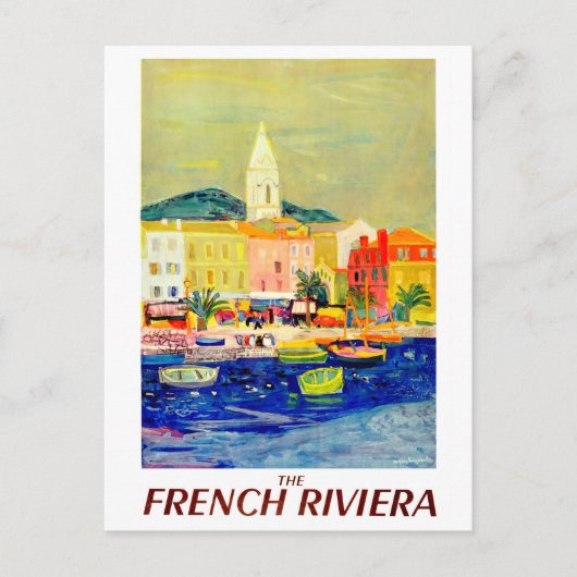 Französische Riviera, Frankreich, Malerei, Kunst,  Postkarte (Vorderseite)