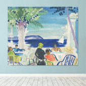 Französische Riviera Leinwanddruck (Insitu (Holzboden))