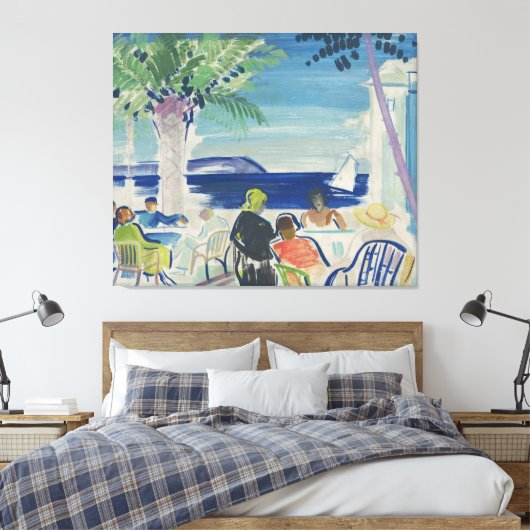 Französische Riviera Leinwanddruck (Insitu (Schlafzimmer))