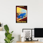 Französische Riviera Poster (Heimbüro)