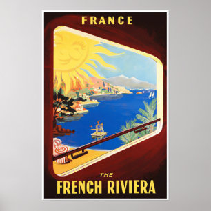 Französische Riviera Poster