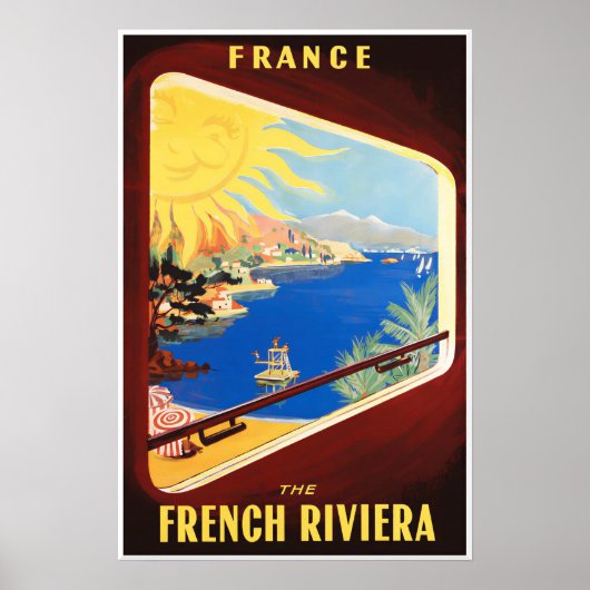 Französische Riviera Poster (Vorne)