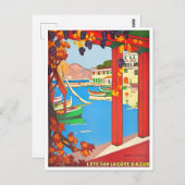 Französische Riviera Postkarte (Vorne/Hinten)