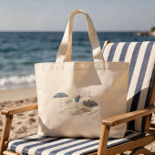 Französische Riviera-Tasche Jumbo Stoffbeutel