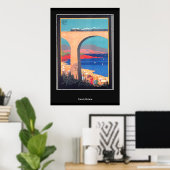 Französische Riviera Vintag Retro Print Poster (Heimbüro)