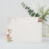 Französische Roastbasiskarte Begleitkarte (Stehend Vorderseite)