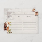 Französische Roastbasiskarte Begleitkarte (Vorne/Hinten)