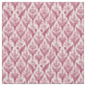 Französische Rococo-Rosa Wilde Vögel Viktorianisch Stoff (Muster)
