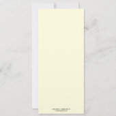 Französische Romantik Eiffel Tower formale Ball pr Einladung (Rückseite)