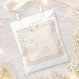 Französische Romantik Hochzeitflorrahmen Blush ID8 Geschenktütchen