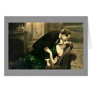 Französische Romantische Liebe Kiss Vintag