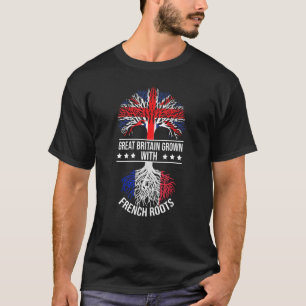 Französische Roots Immigranten Herkunft Großbritan T-Shirt