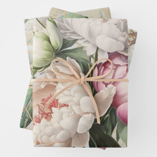 Französische Rose für Billardkunst Geschenkpapier Set (Beispiel)