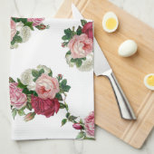 Französische Rose Handtuch (Viertel Falte)