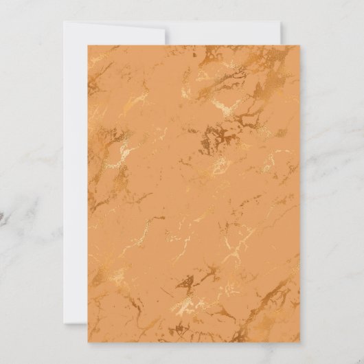 Französische Rose, Kupfer, Eiffelturm Save The Date (Rückseite)