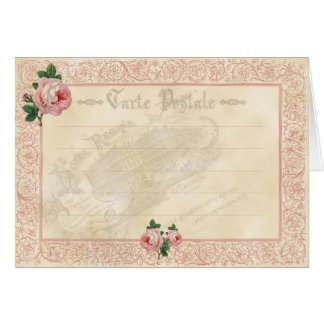 Französische Rose - Notecard