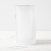 Französische Rose Personalisiert groß Mattglas Bierglas (Mittel)