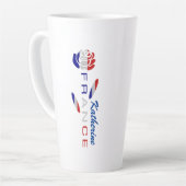 Französische Rose Personalisiert Milchtasse (Linke Ecke)