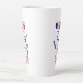 Französische Rose Personalisiert Milchtasse (Vorderseite)