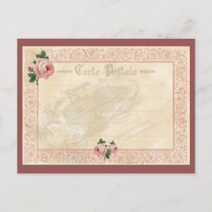 Französische Rose - Postkarte