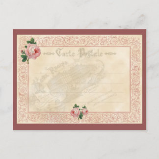 Französische Rose - Postkarte