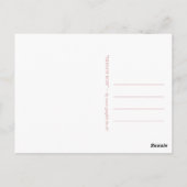 Französische Rose - Postkarte (Rückseite)