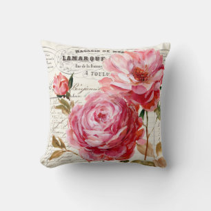 Französische Rose, Shabby Chic, Kissen