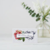 Französische Rosen-Geschäfts-Karten Visitenkarte (Stehend Vorderseite)