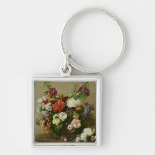 Französische Rosen und Pfingstrosen, 1881 Schlüsselanhänger