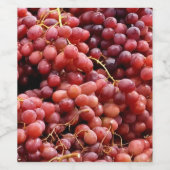 Französische Rote Gapes Weinetikett (Einzelnes Label)