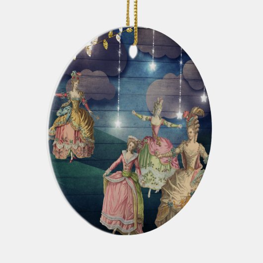 Französische Royals, die unter die funkelnden Keramikornament (Rechts)