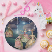 Französische Royals, die unter die funkelnden Pappteller (Party)