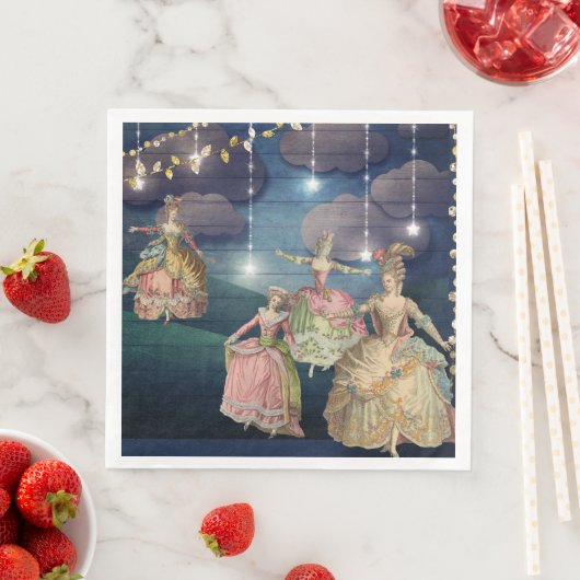 Französische Royals tanzen unter den bunten Lichte Serviette (Beispiel)